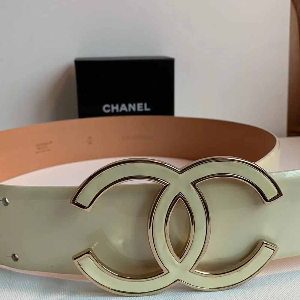 CHANEL | Accessories | Rare Chanel Belt Off White Ivory Belt  display picture 1